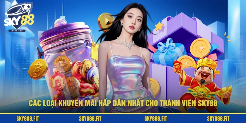 Các loại khuyến mãi hấp dẫn nhất cho thành viên SKY88