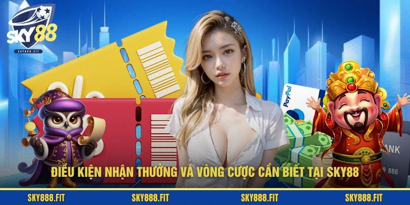 Điều kiện nhận thưởng và vòng cược cần biết tại SKY88