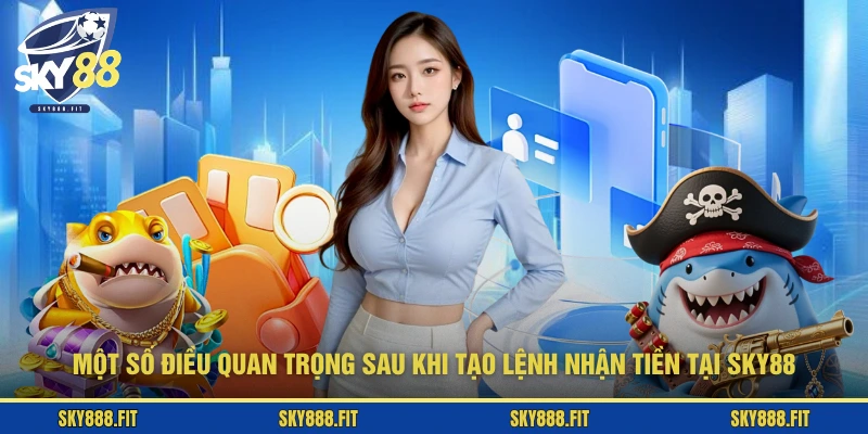 Một số điều quan trọng sau khi tạo lệnh nhận tiền tại SKY88