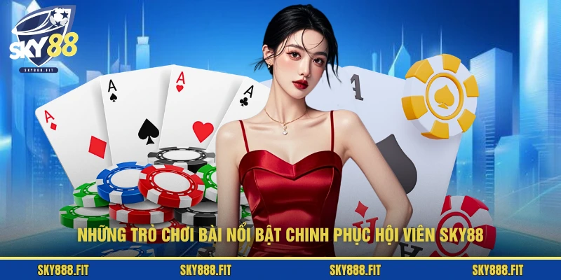 Những trò chơi bài nổi bật chinh phục hội viên SKY88